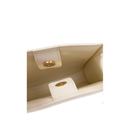 Tangle Leather Shoulder Bag Ivory