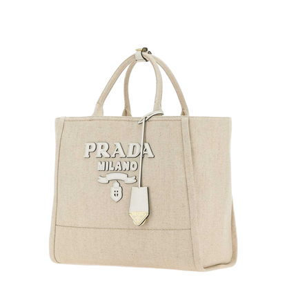 Sand Canvas Shopping Bag