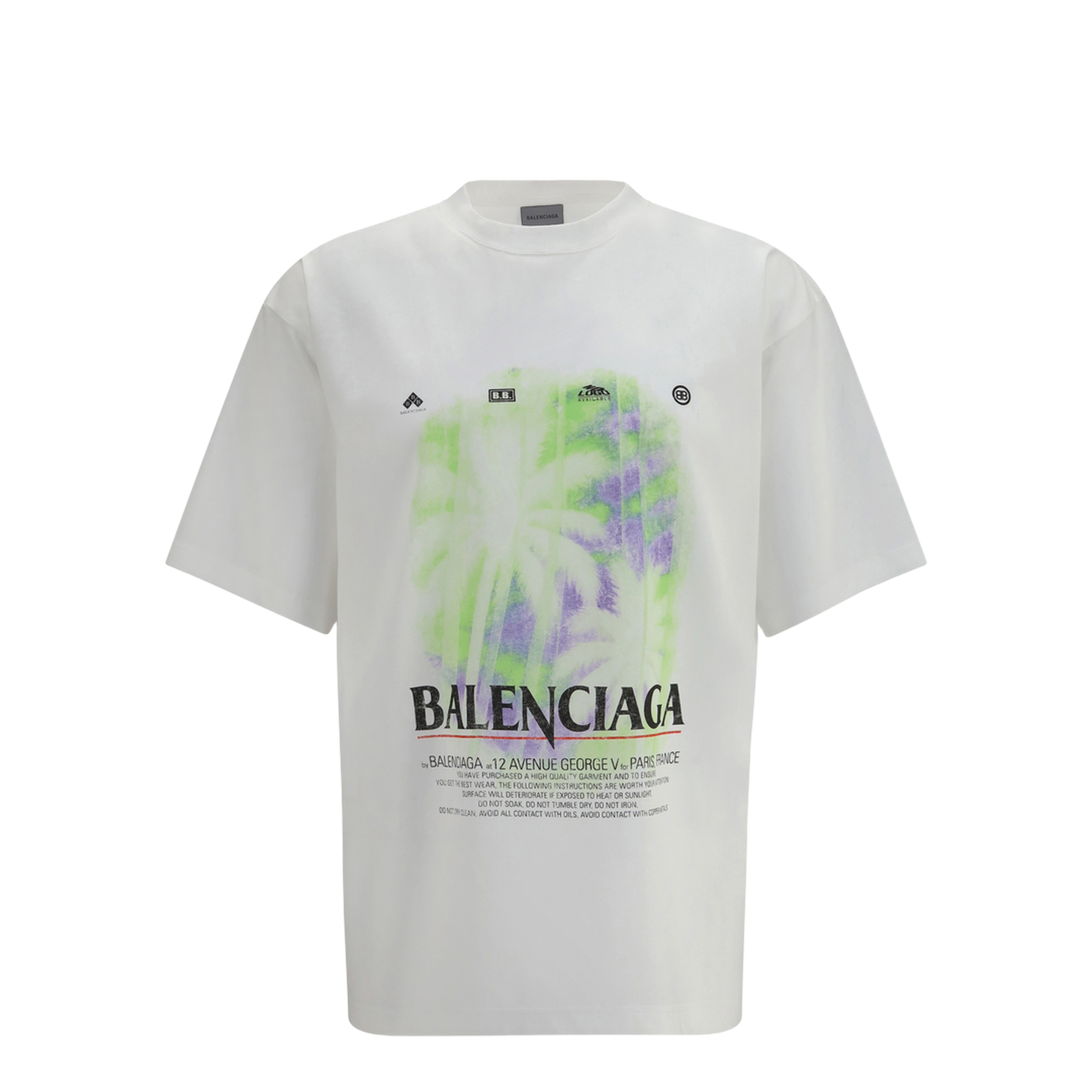 MAYFEYR - Balenciaga - Printed Cotton T-Shirt - 764235TUV07