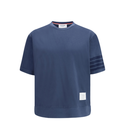 MAYFEYR - Thom Browne - 4 Bar Cotton Jersey T Shirt - MJS303AJ0253415