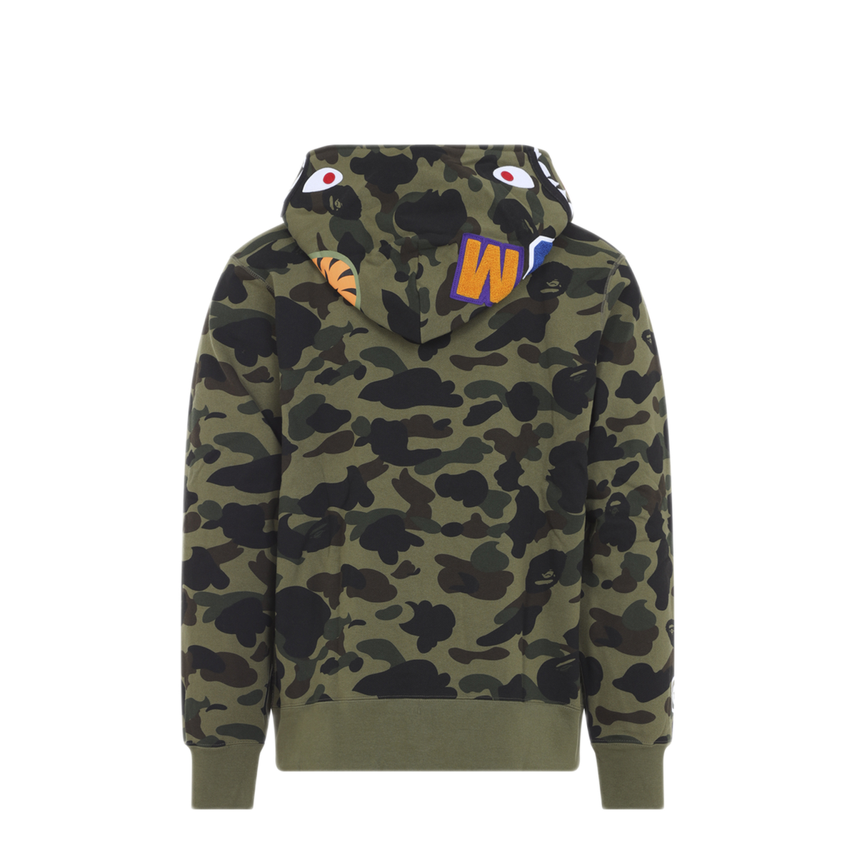 MAYFEYR - A Bathing Ape - 1St Camo Shark Full Zip Hoodie - 001ZPM801012MGREEN