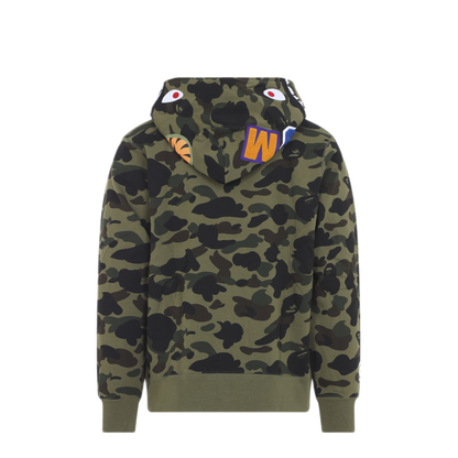 MAYFEYR - A Bathing Ape - 1St Camo Shark Full Zip Hoodie - 001ZPM801012MGREEN
