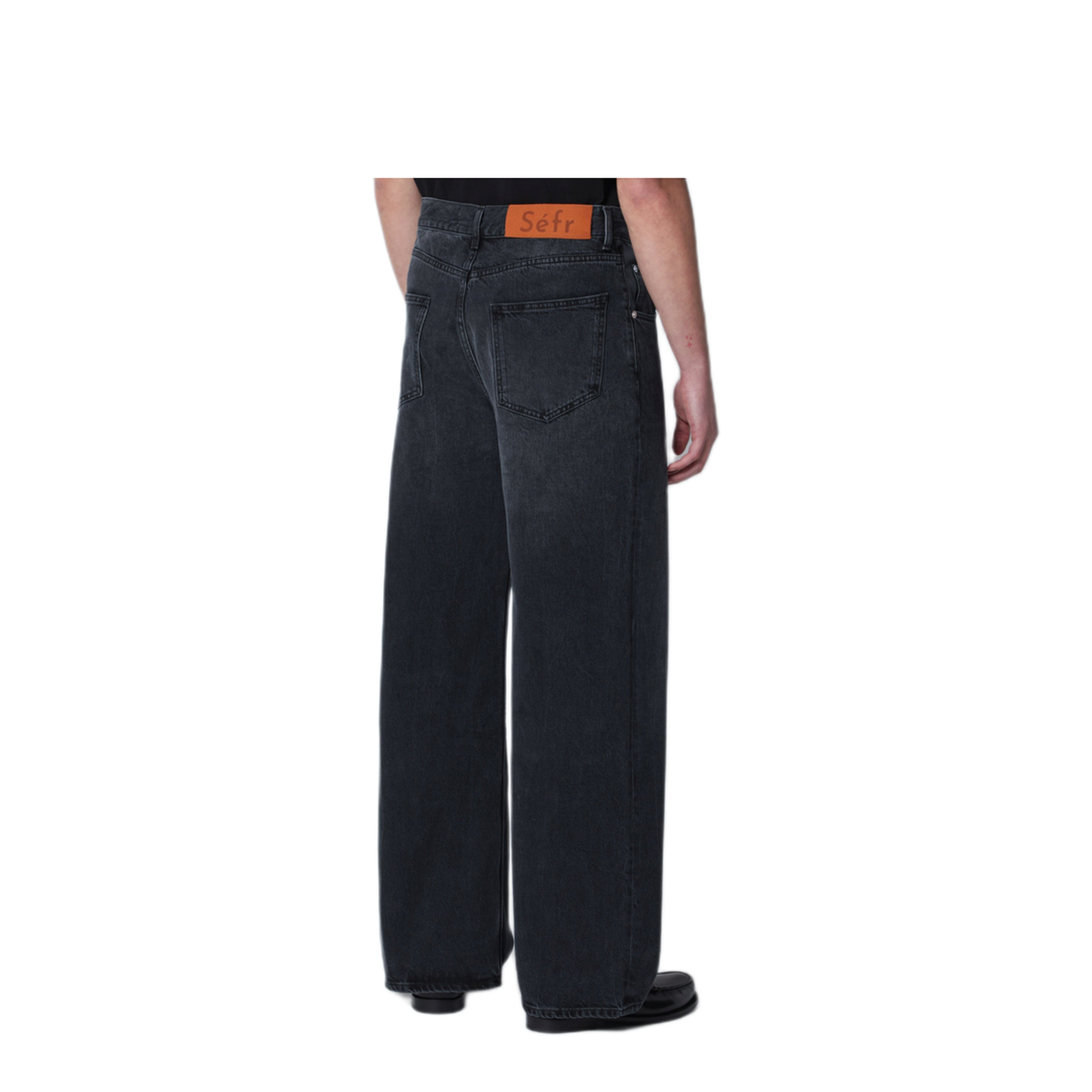 MAYFEYR - Sefr - Relaxed Cut Washed Black Jeans - MSS26RELAXEDDEBLA