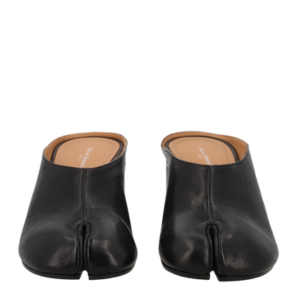 Black Tabi Mule Pumps