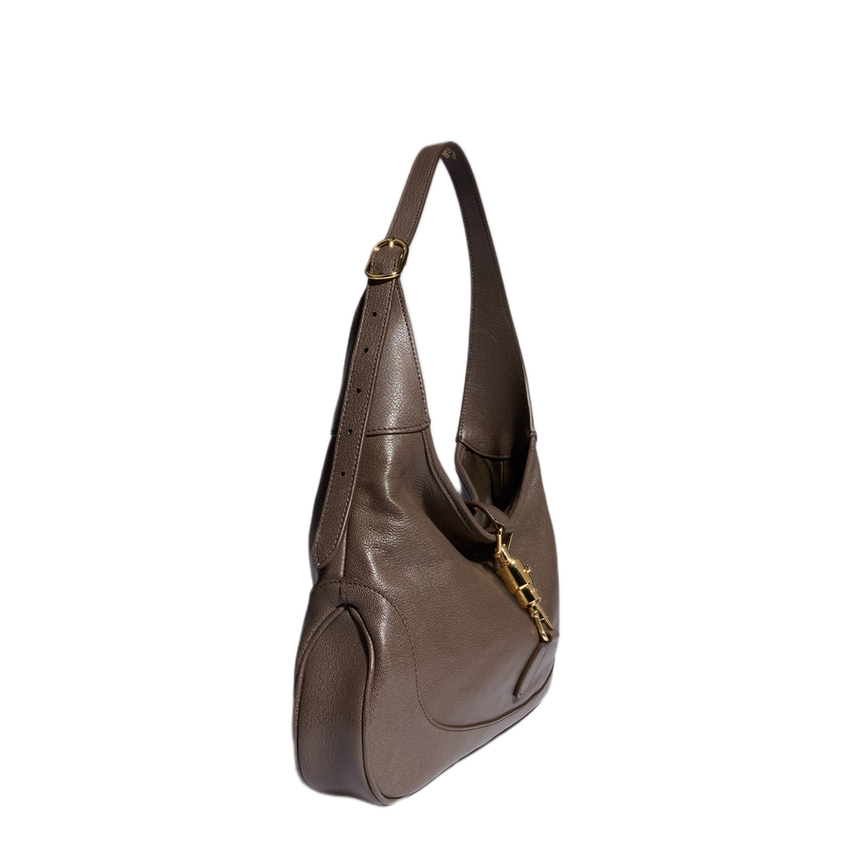Jackie 1961 Medium Soft Grain Leather Shoulder Bag - Dark Taupe