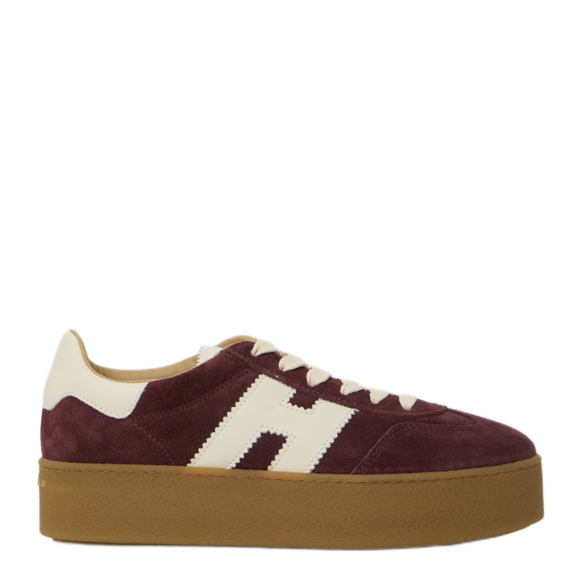 MAYFEYR - Hogan - Burgundy Suede Sneakers - HXW6980FB60UL60UUJ