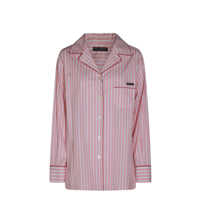 Striped Poplin Shirt In Multicolor