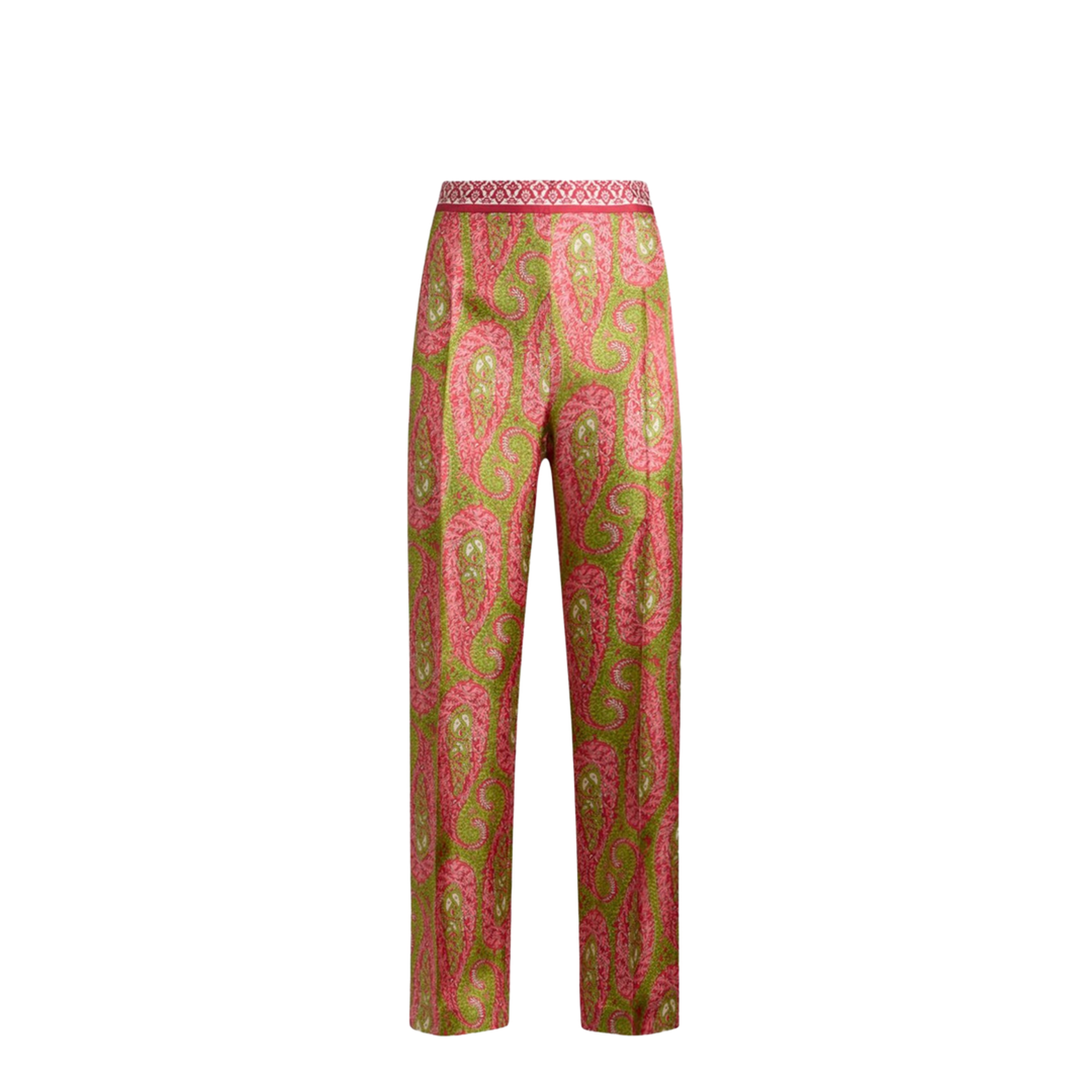 Paisley Foliage Bootcut Pants