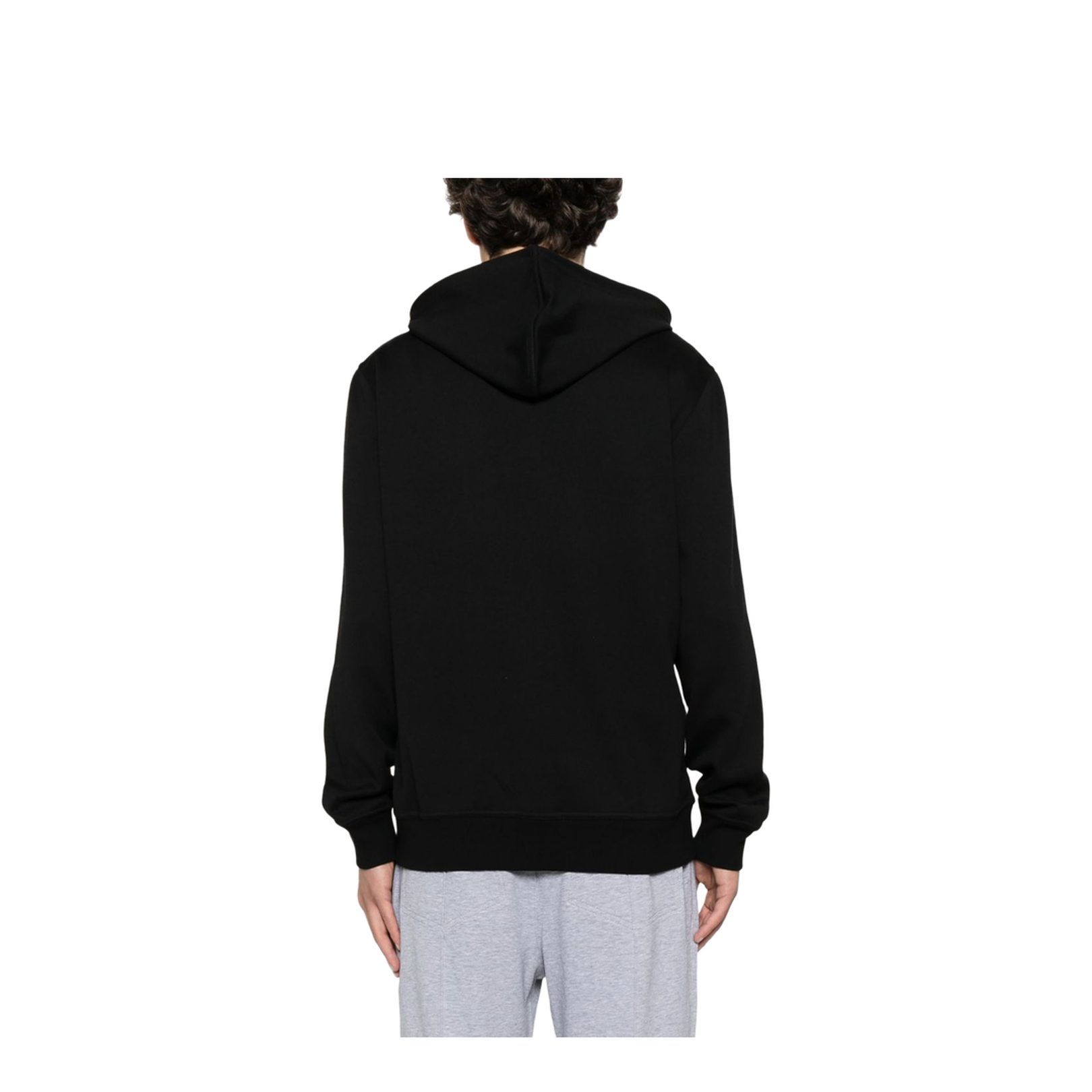 Black Front Zip Fastening Jacket