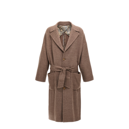 Men's Single Breasted Wool Coat