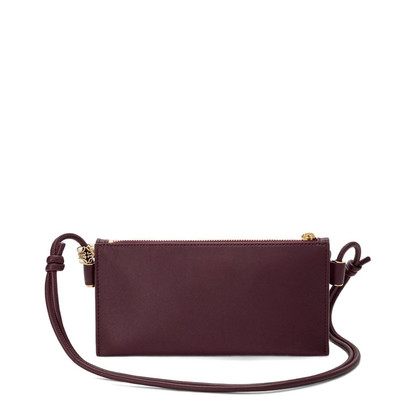 Joya Pouch In Nappa Calfskin - Dark Burgundy