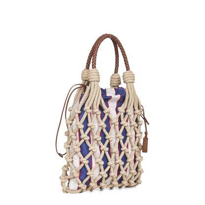 Woven Leather Handbag
