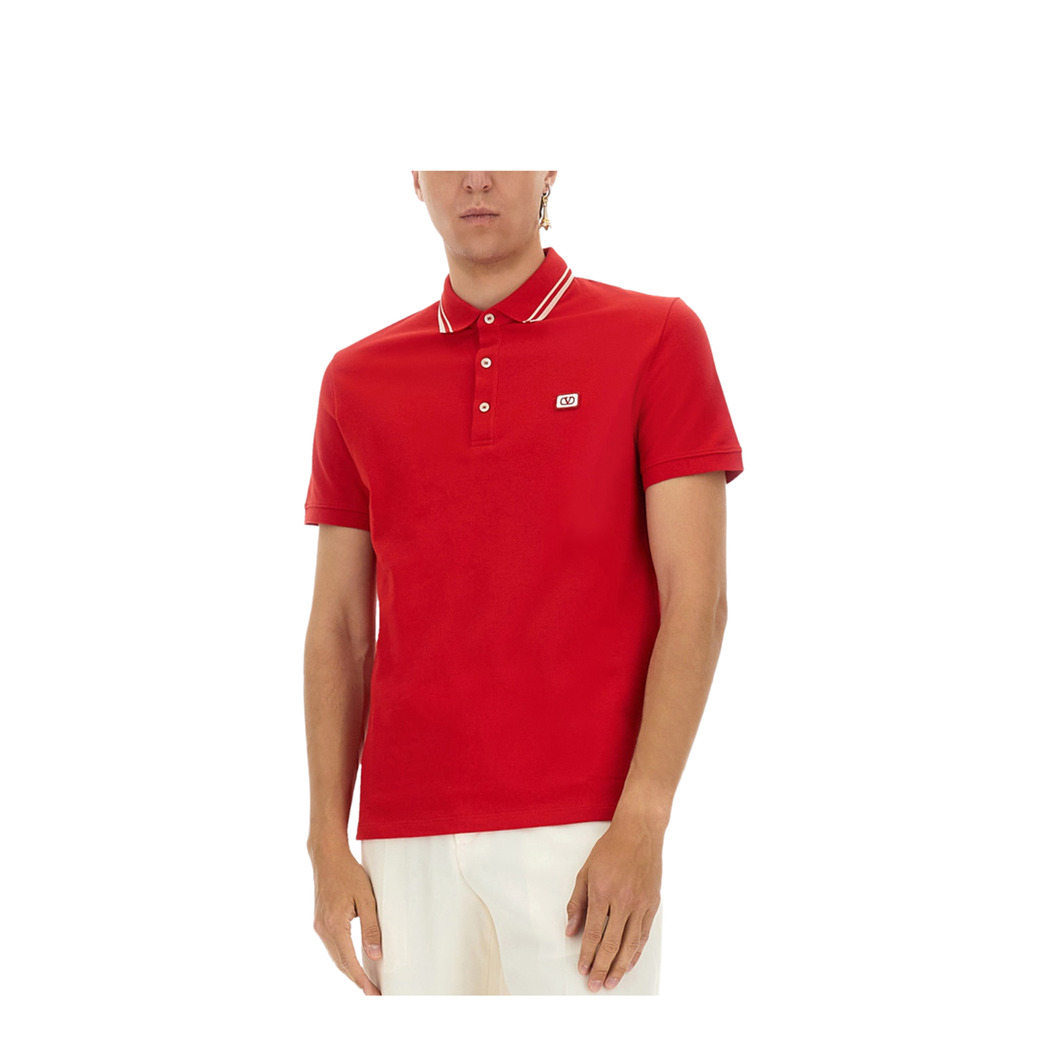 Polo Shirt With Signature Vlogo