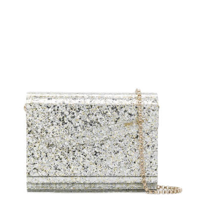 MAYFEYR - Jimmy Choo - Coarse Glitter Acrylic Clutch Bag - CANDYCOC