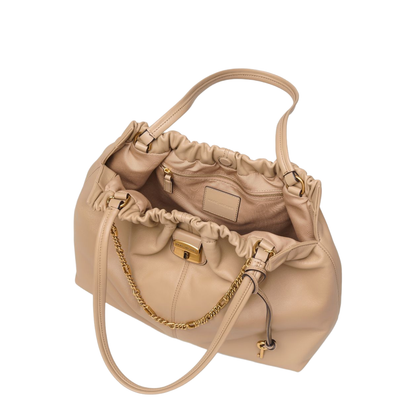 The Cristina Nappa Leather Tote - Beech