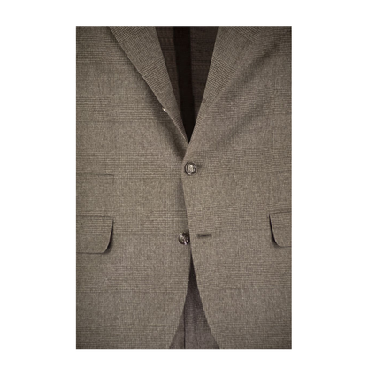 Silk And Wool Two Piece Suit Beige