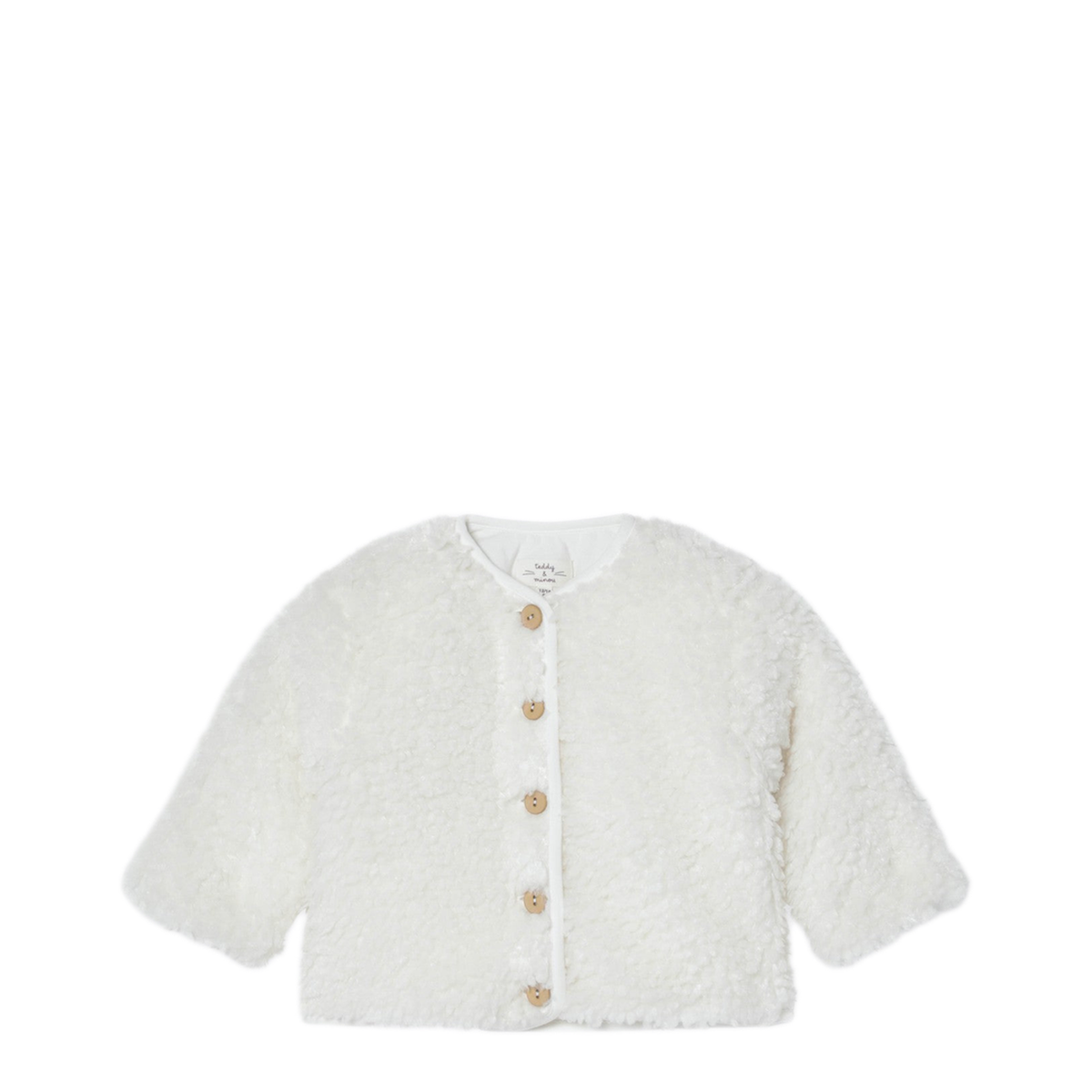MAYFEYR - Teddy & Minou - Milk White Shearling Effect Jacket - A25TGM0004PE026PL100