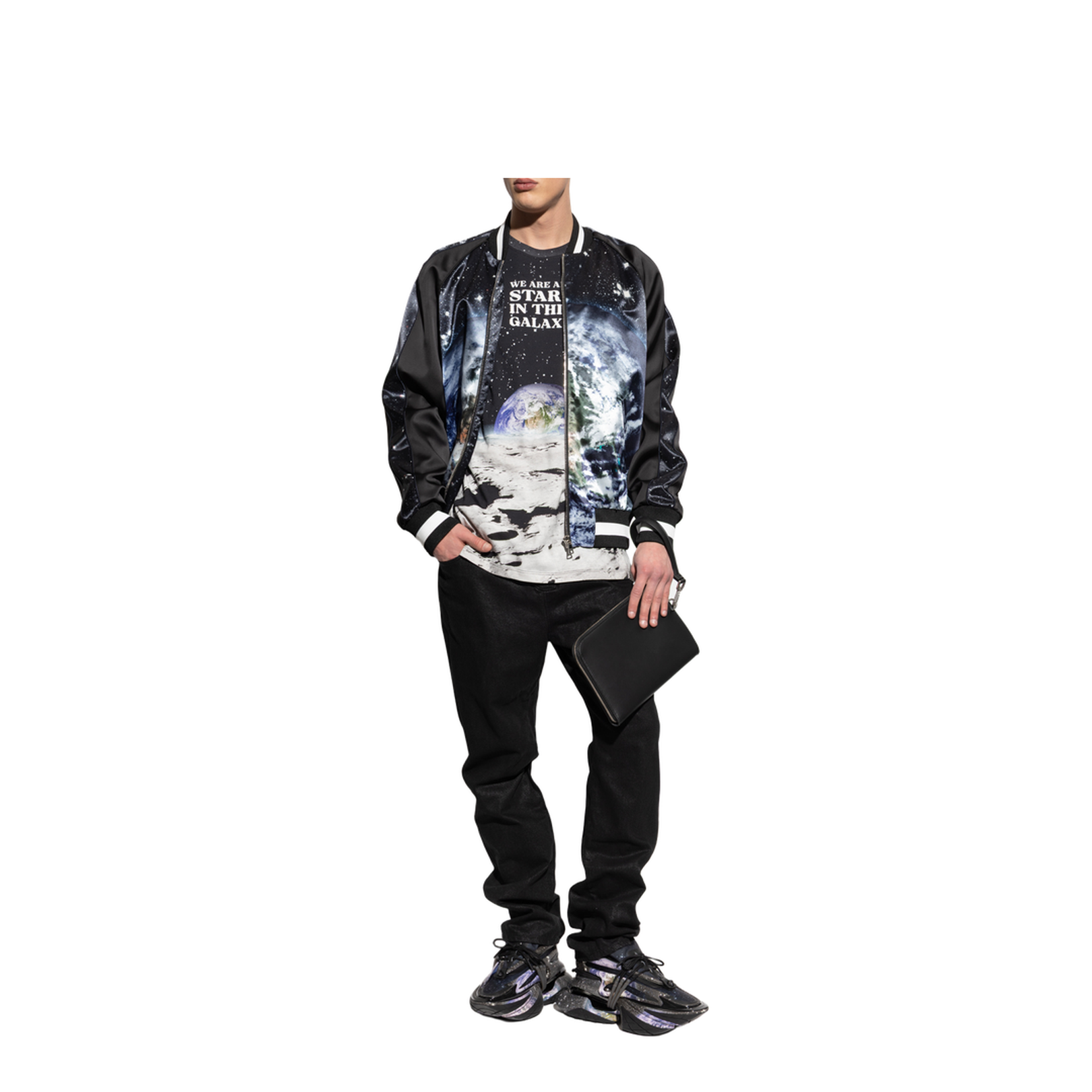 Jeans with decorative finish