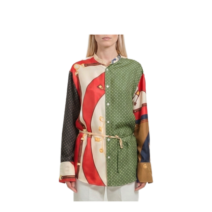MAYFEYR - Celine - Oversized Shirt In Printed Silk Twill - RC0MF4Y4514ML