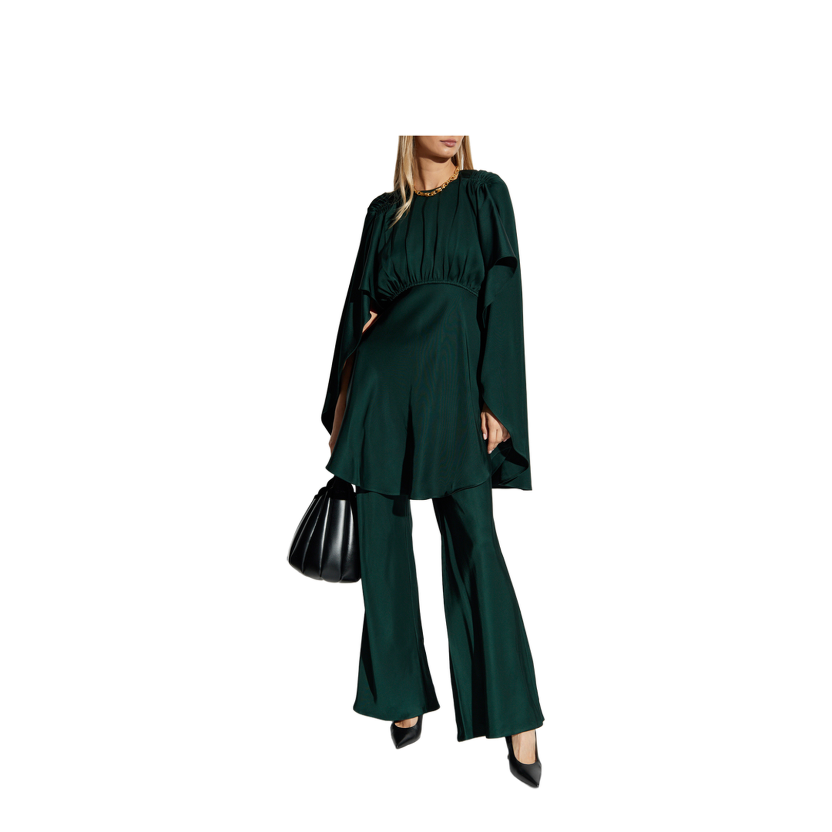 Dress with Decorative Draping