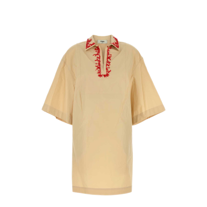 MAYFEYR - Fendi - Pastel Yellow Poplin Dress - FDD383AUJQF1SAZ