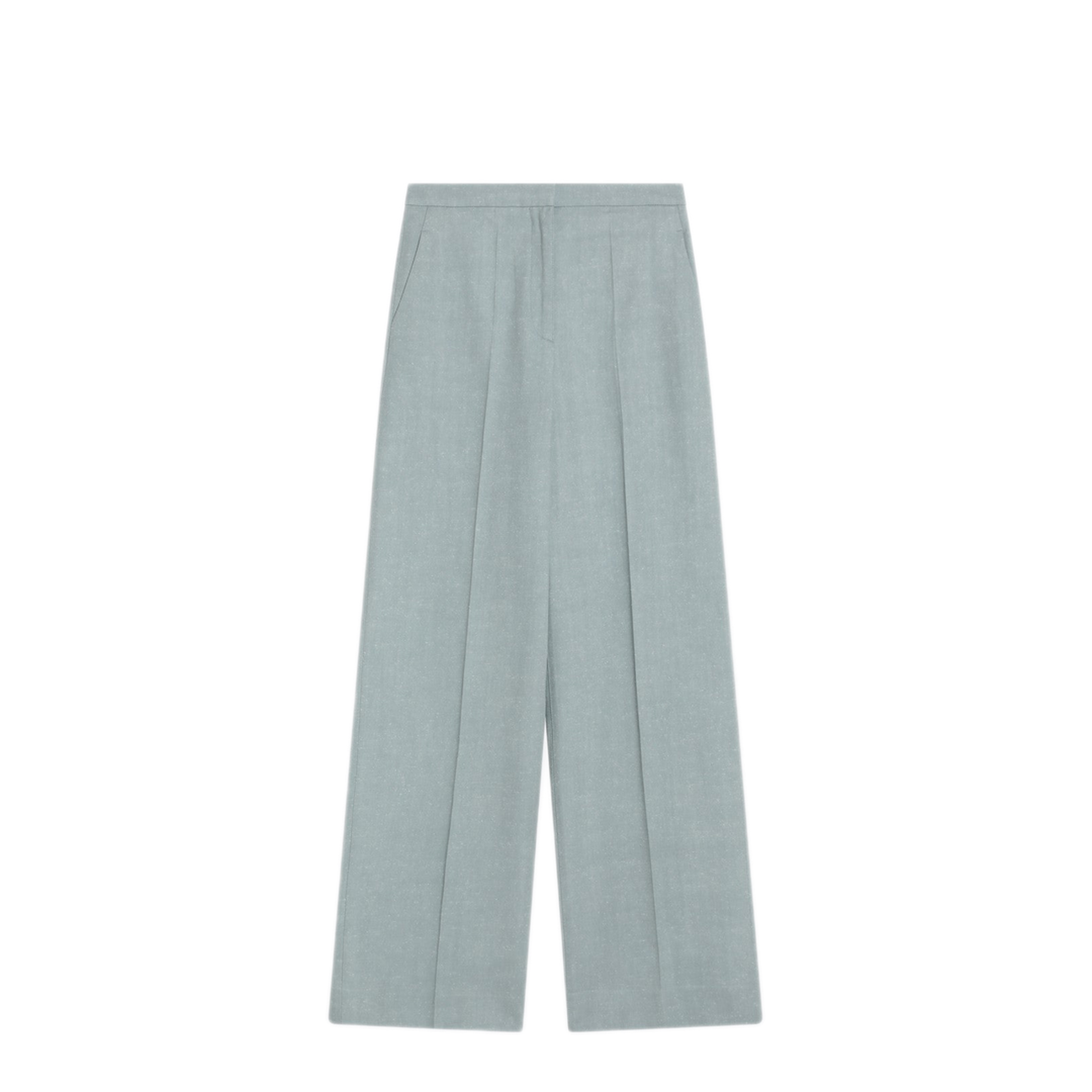 MAYFEYR - Loulou Studio - Gray Fog Pants In Cotton Blend - ZORACOMI