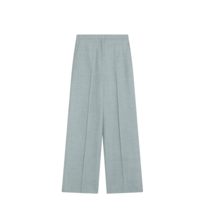 MAYFEYR - Loulou Studio - Gray Fog Pants In Cotton Blend - ZORACOMI