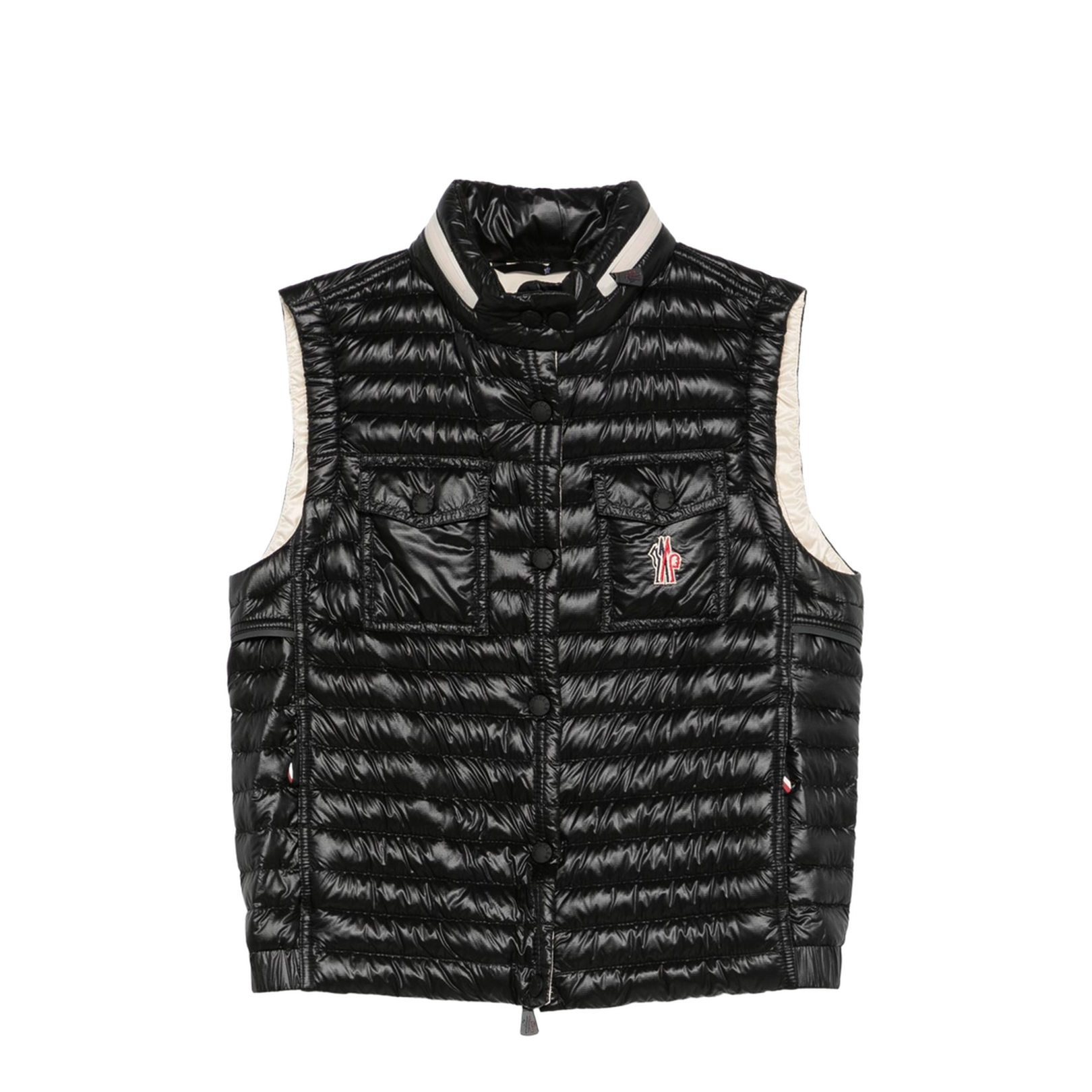 Black Nylon Gumiane Down Jacket