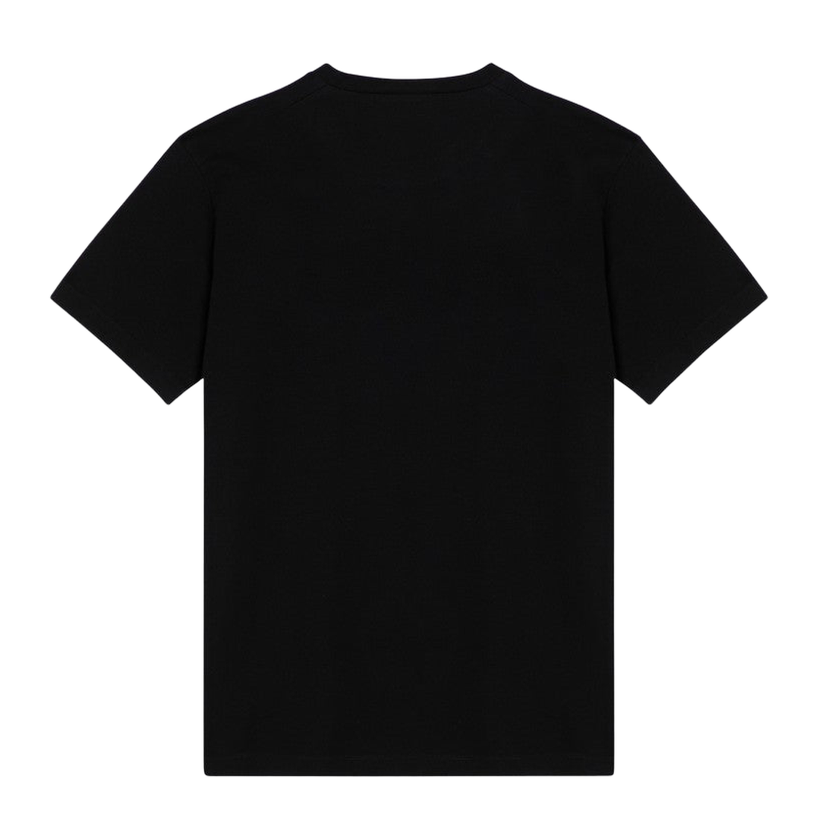 Black Cotton Crew-neck T-shirt