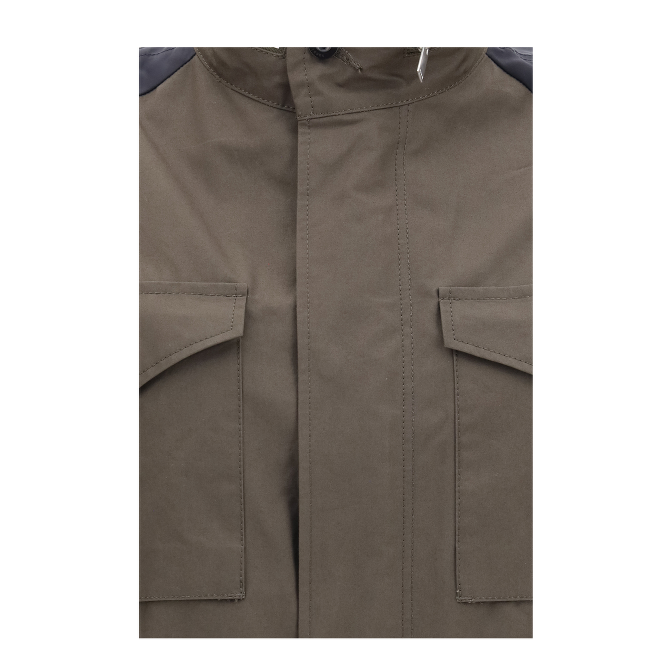 MAYFEYR - Sacai - Nylon And Cotton Jacket With Three Quarter Sleeves - 2608576505
