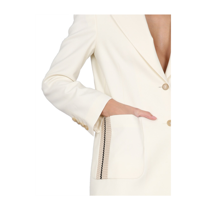Blazer with Knit Detail