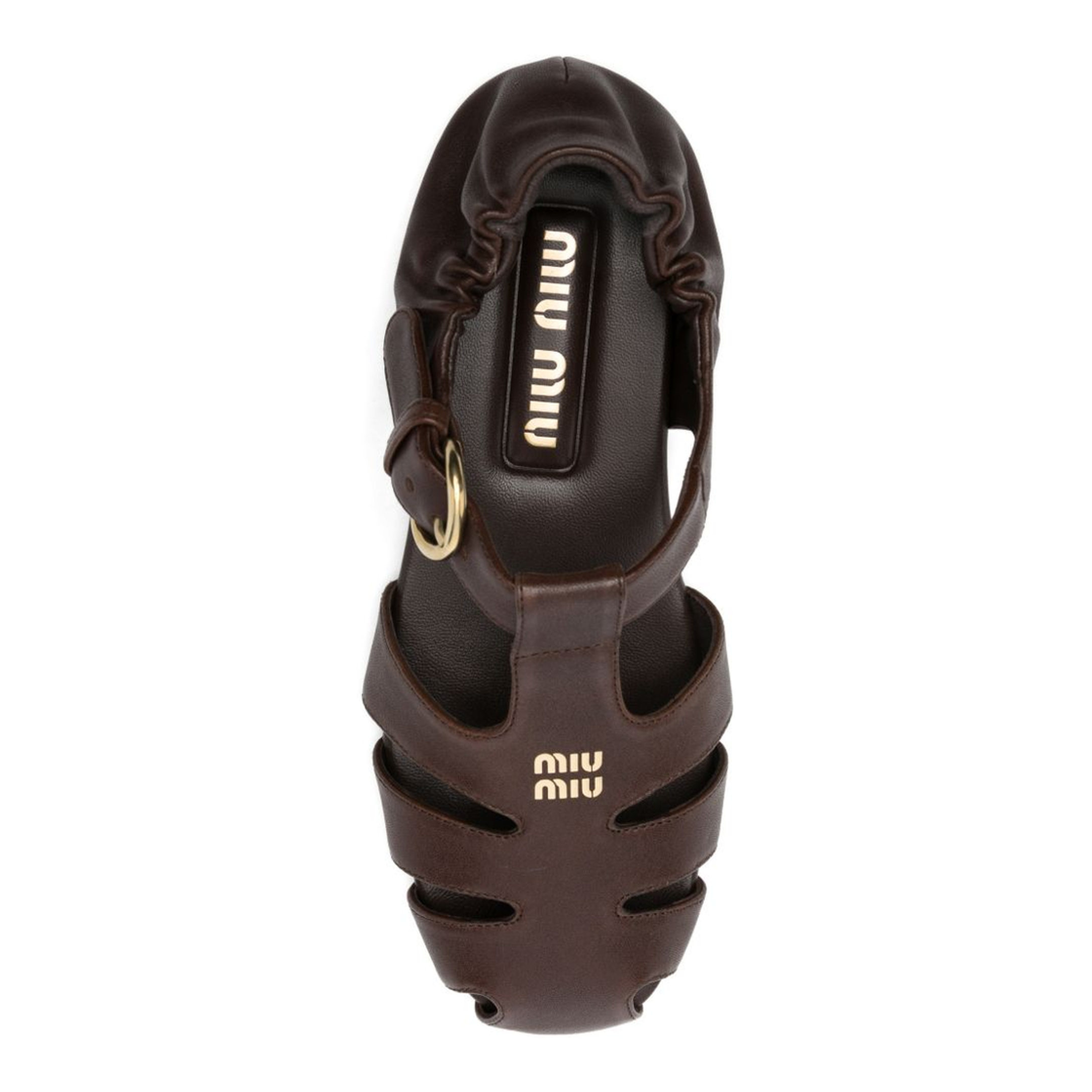 MAYFEYR - Miu Miu - Sandals Brown - 5E395EEFXF0NBL