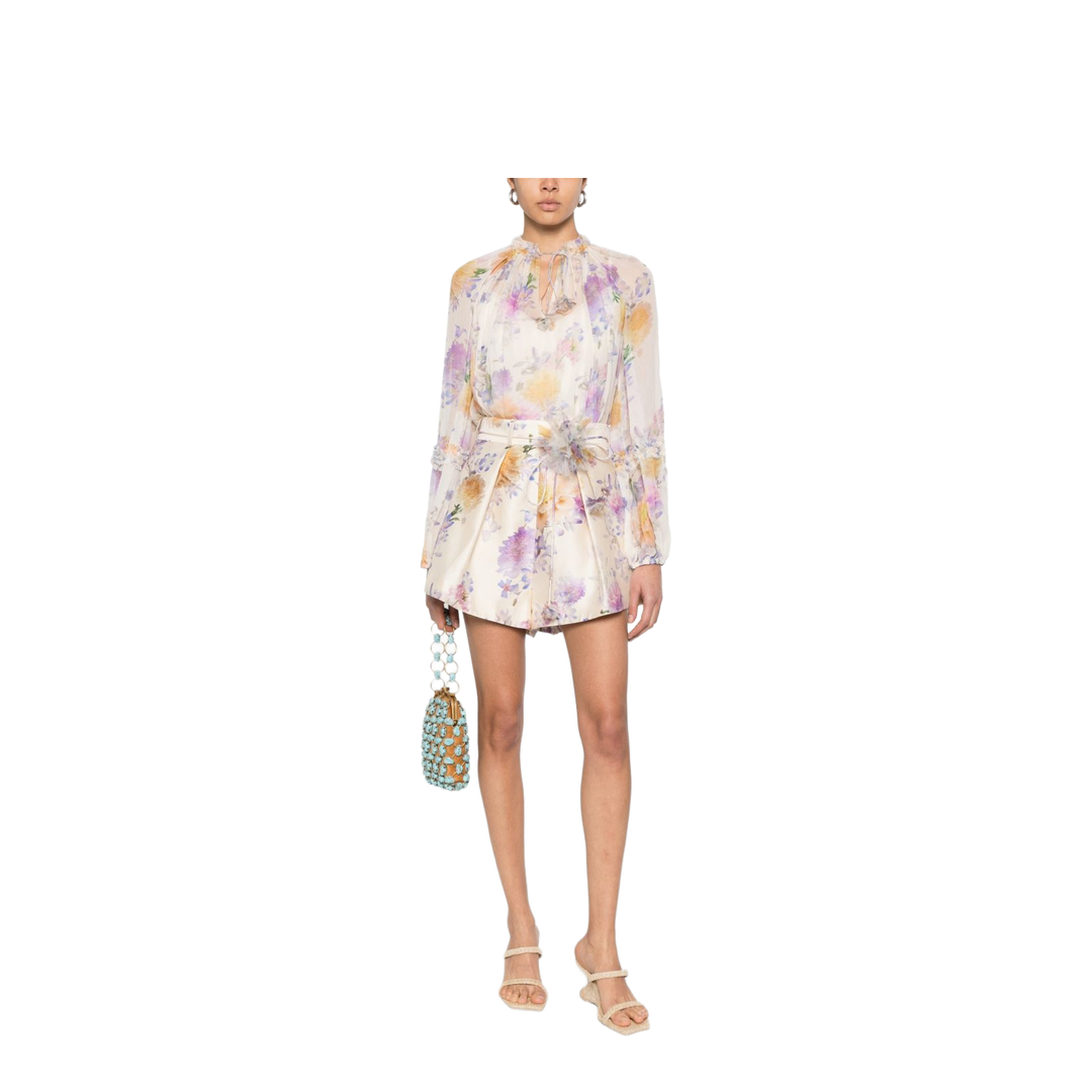 Luna Ruffle Floral Blouse