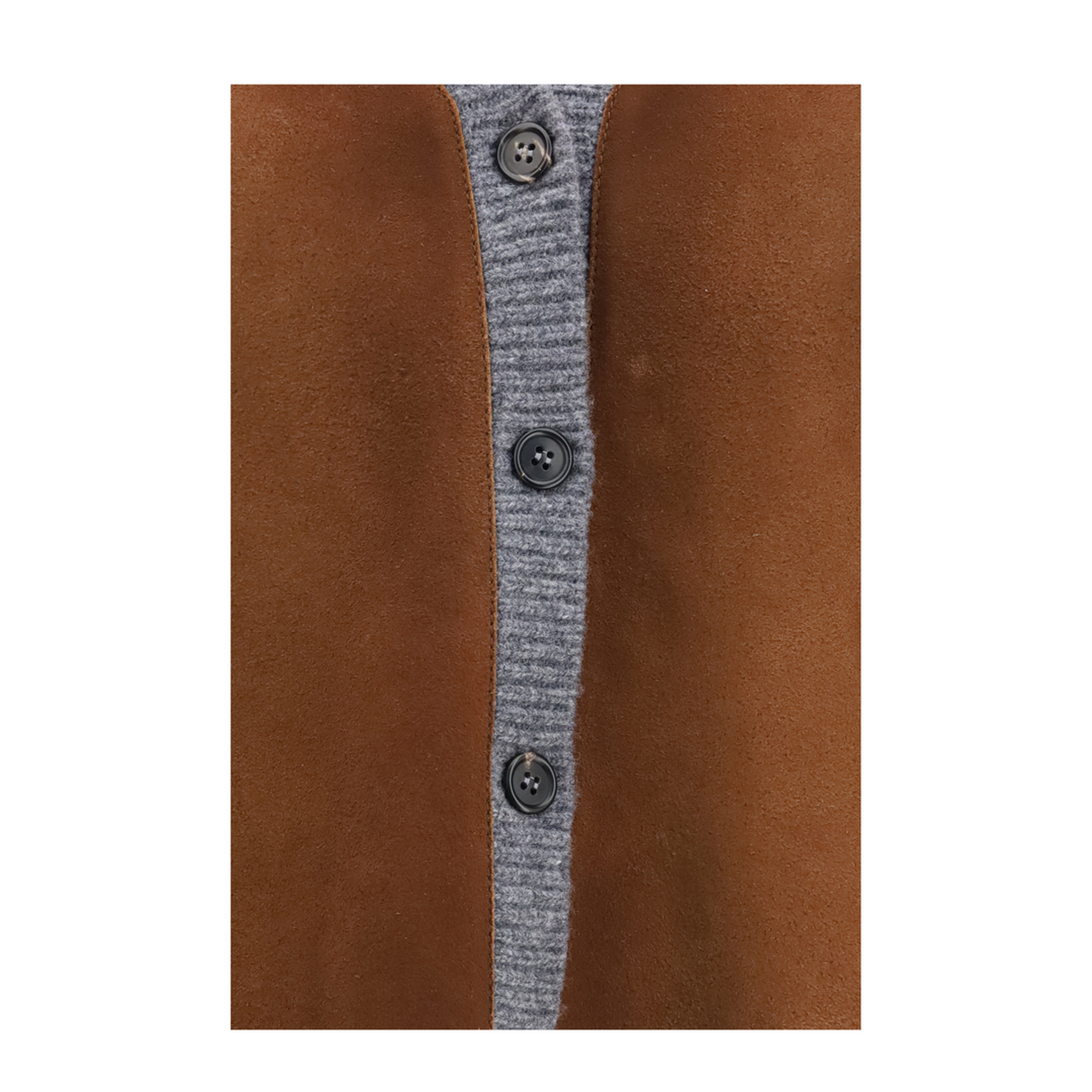 MAYFEYR - Prada - Suede And Wool Cardigan - P25O43SOOO6004F0480