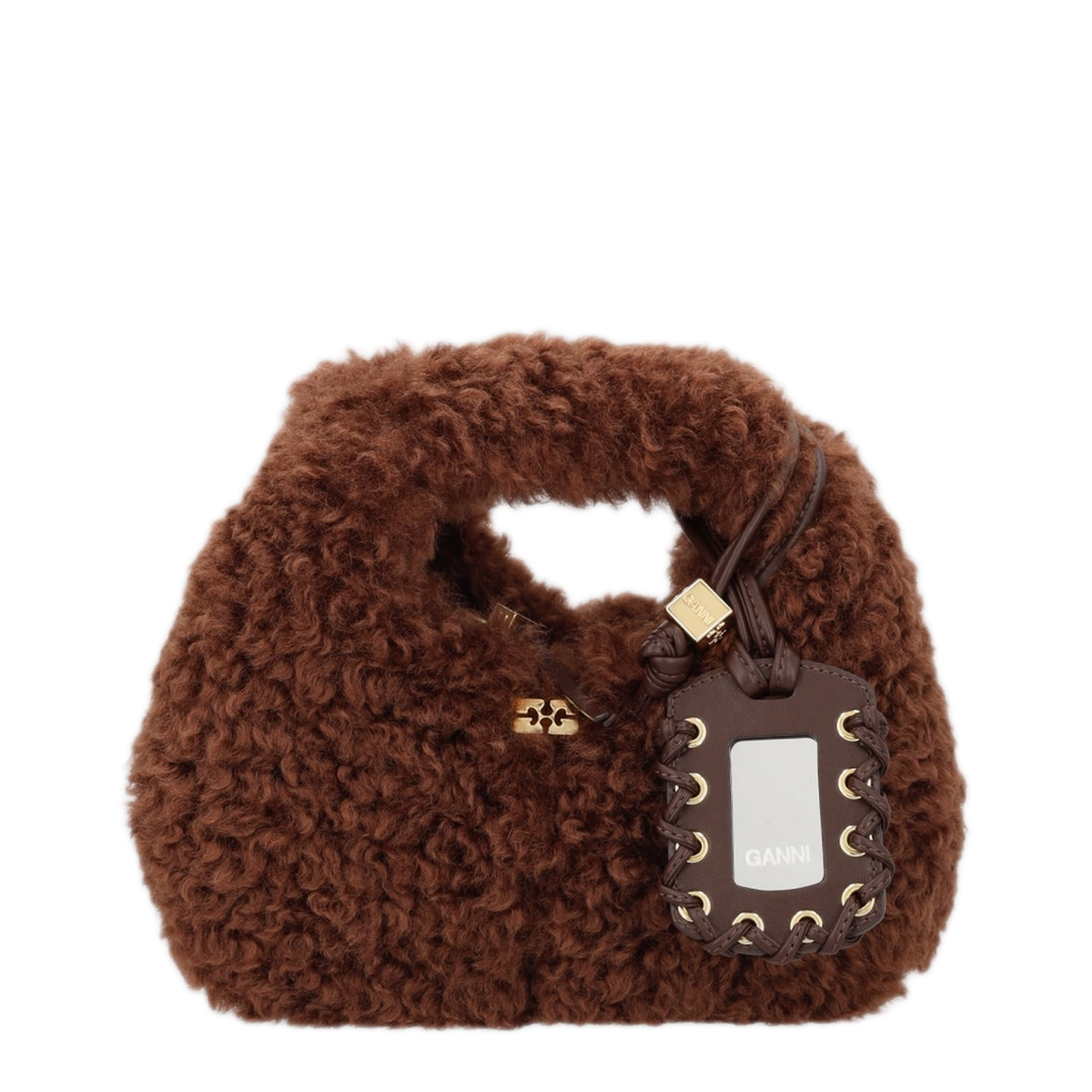 MAYFEYR - Ganni - Mini Hobo In Faux Fur - C1040043ZWX