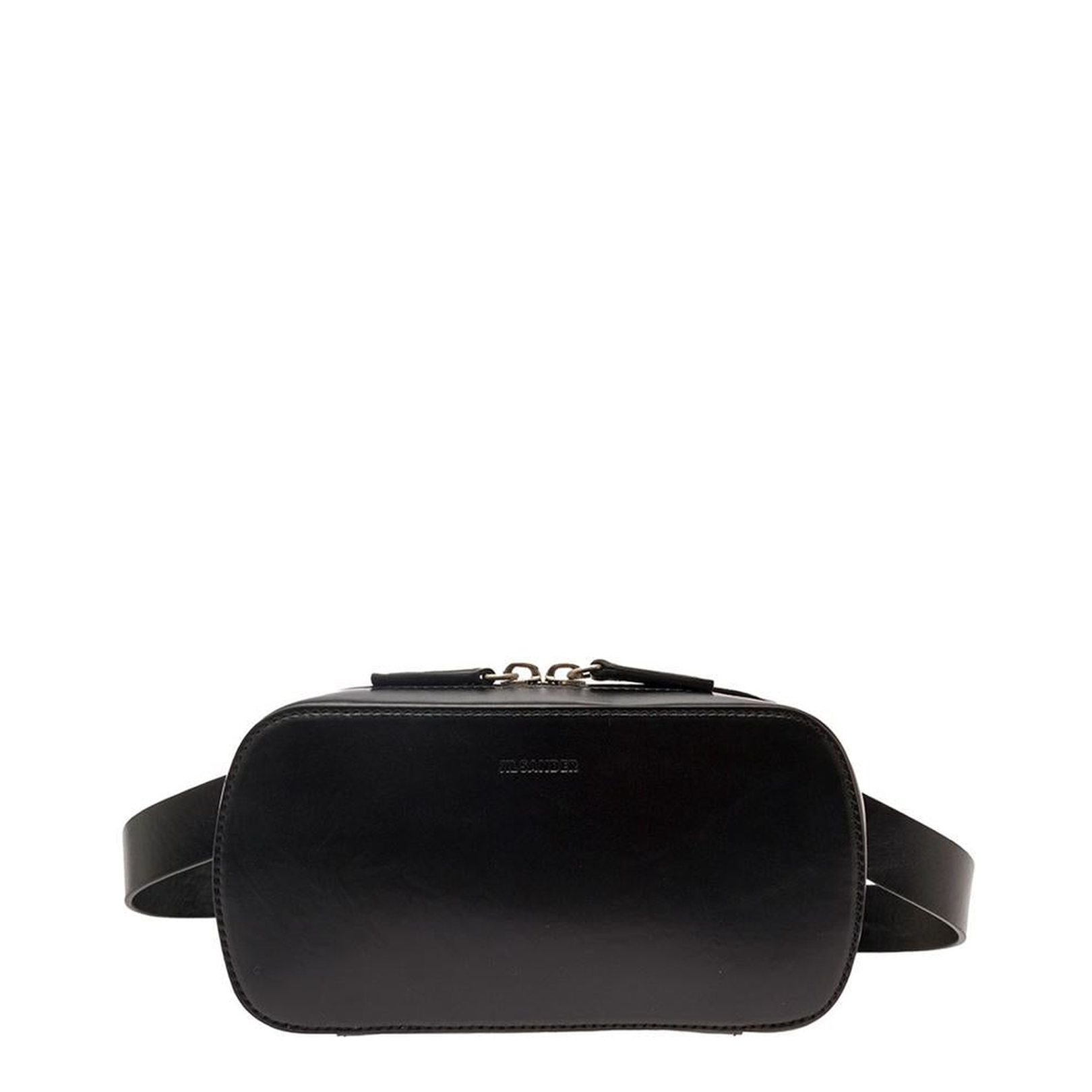 Black Leather Belt Bag