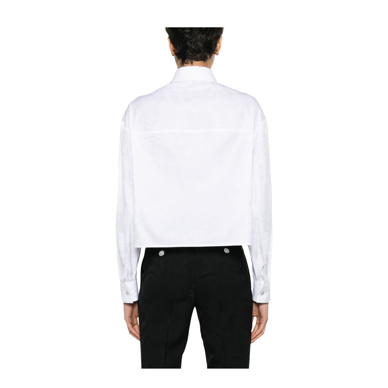 Versace Baroque Jacquard Crop Shirt