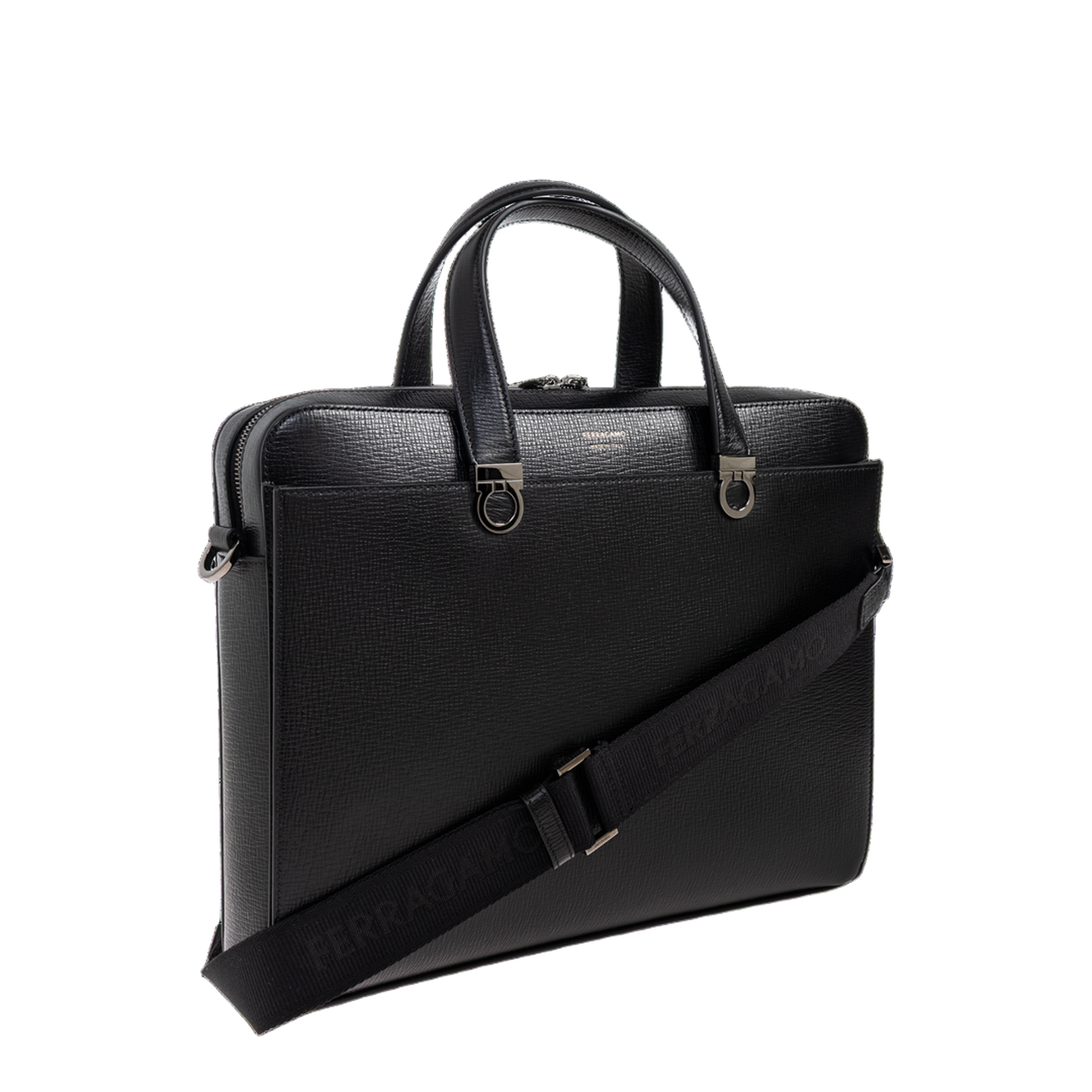 Leather Briefcase with Logo