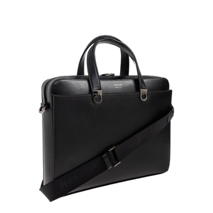 Leather Briefcase with Logo