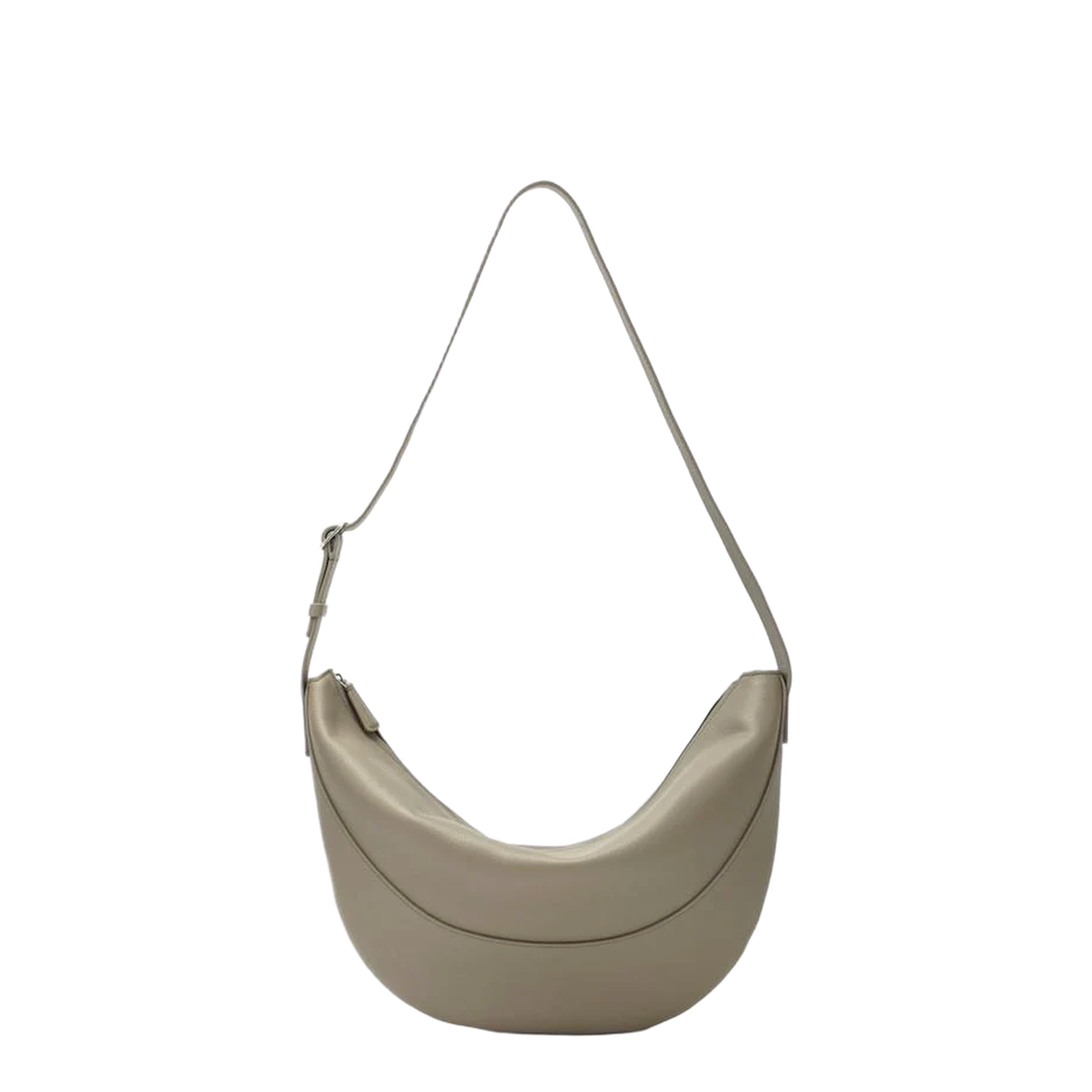 Crescent-Shaped Crossbody Bag