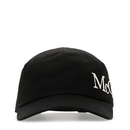 MAYFEYR - Alexander Mcqueen - Black Gabardine Baseball Cap - 6328964105Q1078