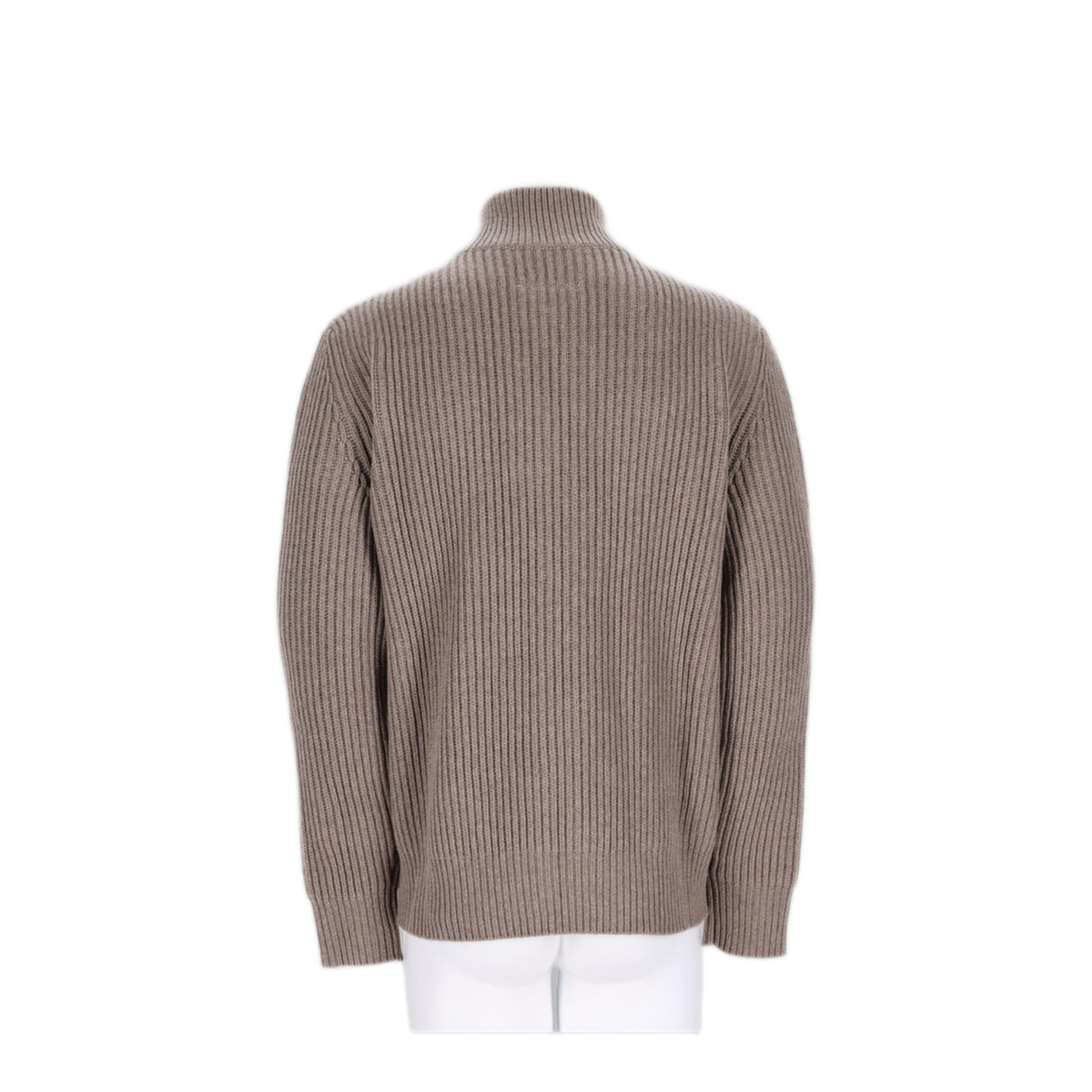Beige Mélange Wool Cardigan
