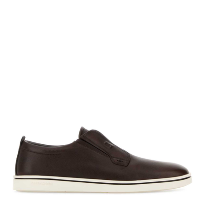 MAYFEYR - Ferragamo - Alfie Brown Leather Slip Ons - 02A000797151MTMORO