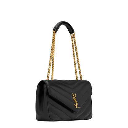 LOULOU Matelassé Lambskin Medium Shoulder Bags - Black