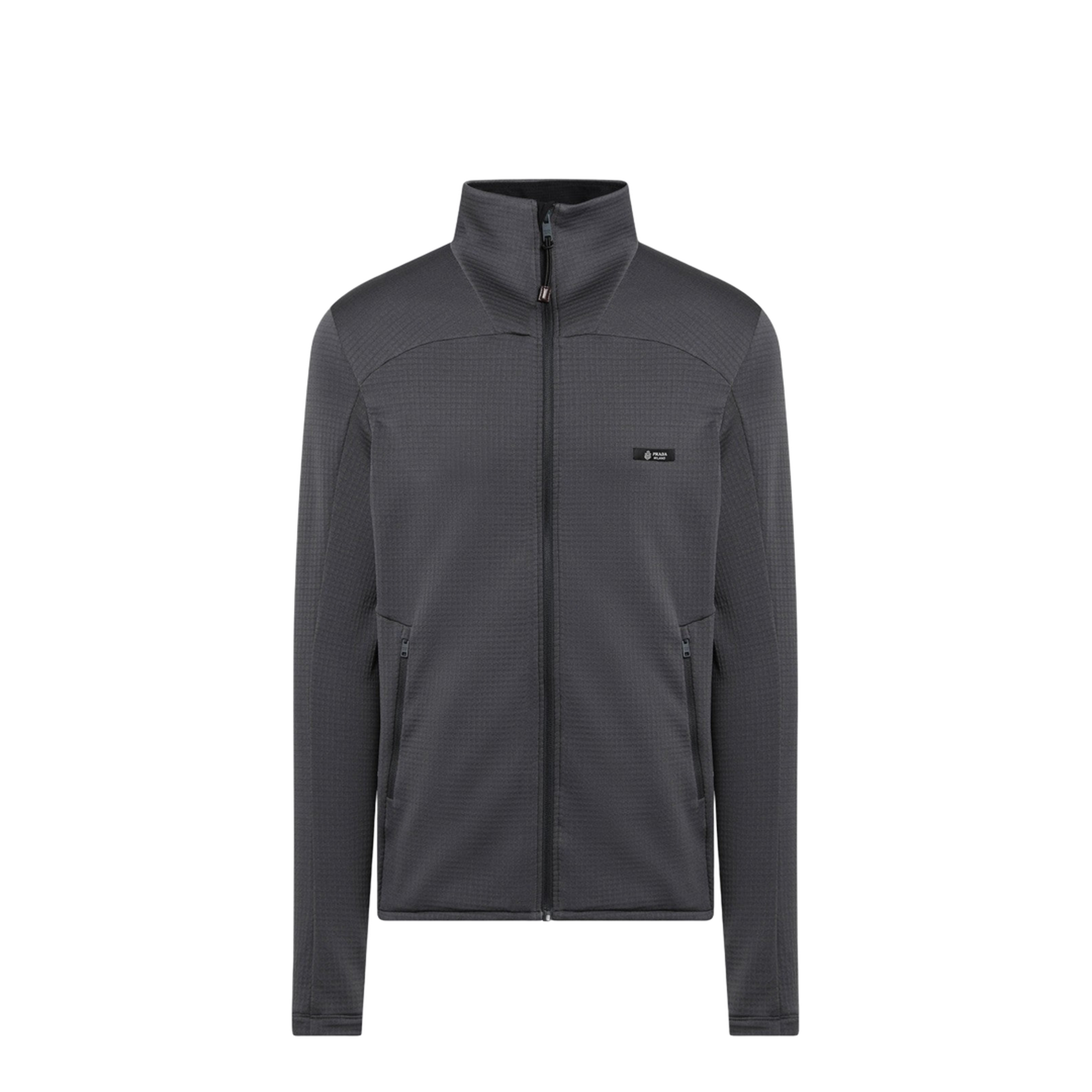 Grey Technical-Fabric Sweatshirt