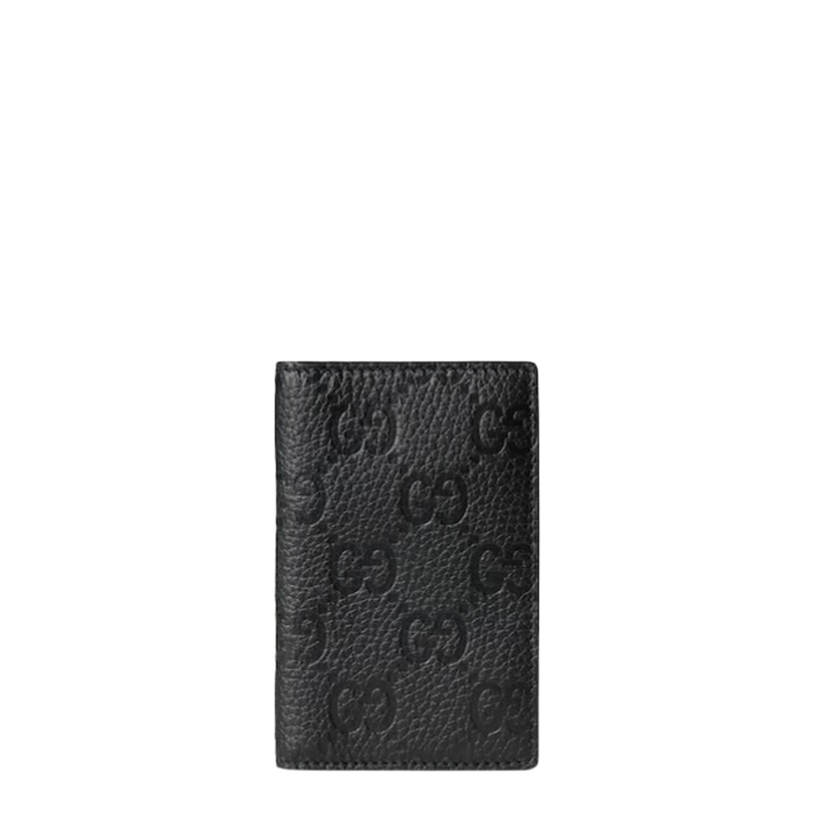 Imprint Long Card Case in Black GG Leather