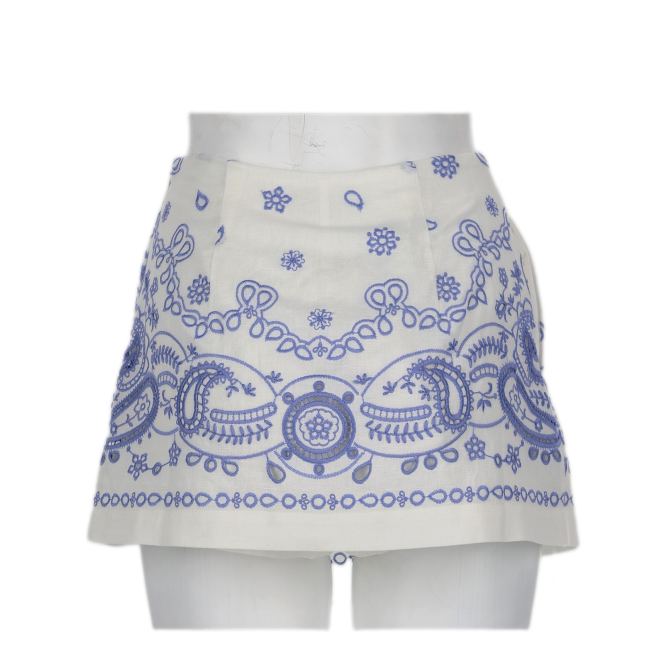 MAYFEYR - Self Portrait - Skort In Linen With Embroidery - AC26007SKWWHITE