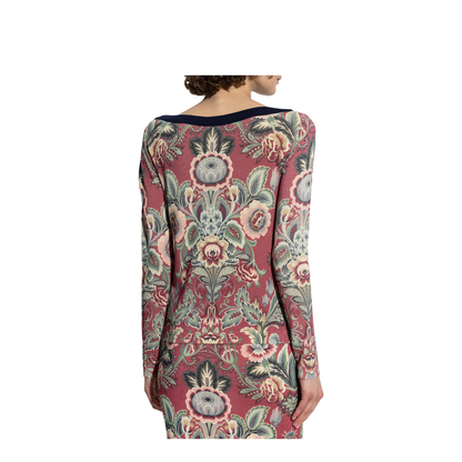 Sweater with floral motif