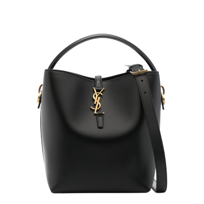 LE 37 Shiny Leather Shoulder Bag - Black