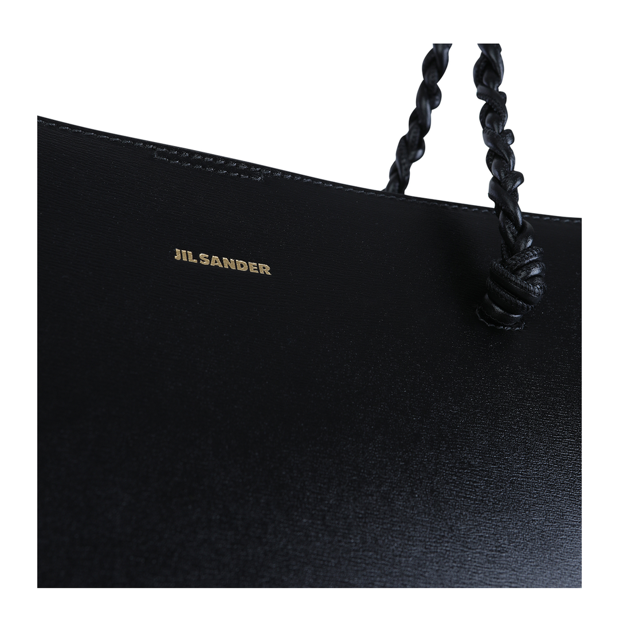 Tangle Tote Bag in Calf Leather - Black